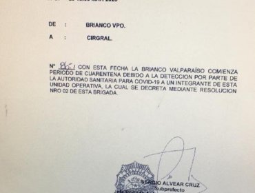 PDI confirma que dos oficiales de la Brigada Antinarcóticos de Curauma dieron positivo a Covid-19