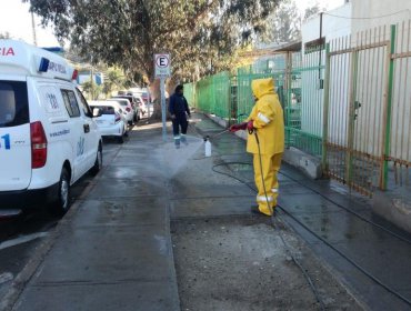 Centros de Salud Familiar de Valparaíso fueron sometidos a intenso operativo de sanitización