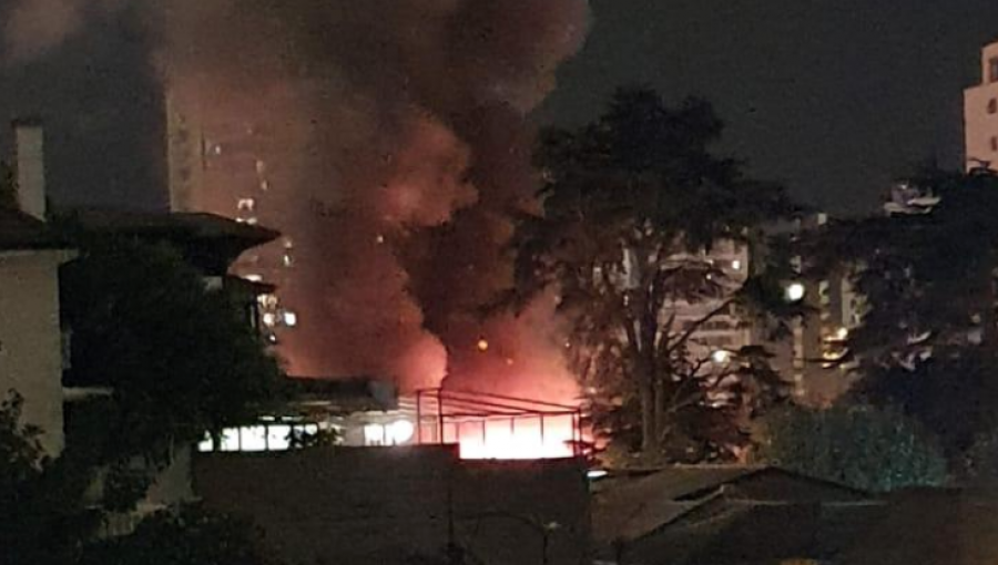 Incendio estructural afecta nuevamente a la tradicional Casa Italia de Viña del Mar