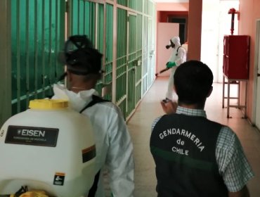 Gendarmería refuerza medidas preventivas contra el coronavirus en cárceles de la región de Valparaíso