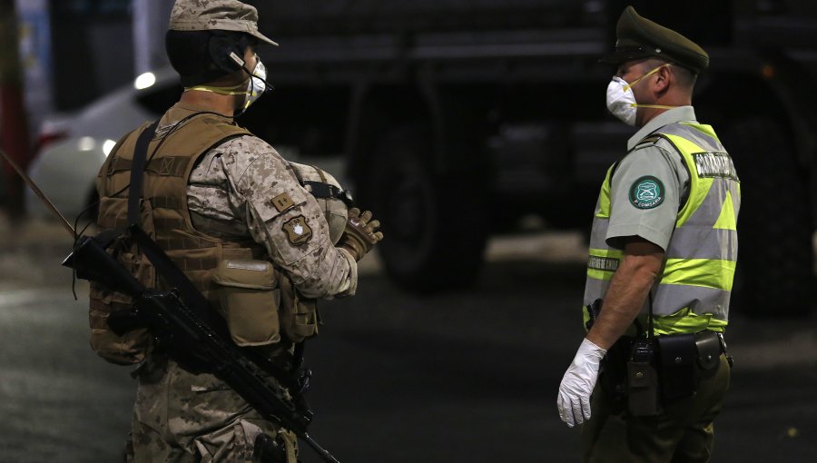 Carabineros informa que sigue en aumento los retenidos por infringir el toque de queda
