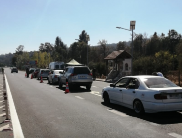 Más de 3 mil personas fueron controladas en las rutas de acceso a la provincia de Marga Marga: tres fueron devueltas a su domicilio