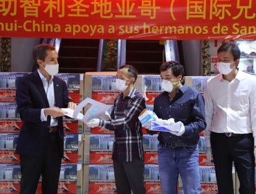 Municipio chino de Lishui donó 60 mil mascarillas al de Santiago para prevenir el Covid-19