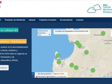 Calidad del aire de Concón, Quintero y Puchuncaví podrá ser monitoreada en línea con nueva plataforma