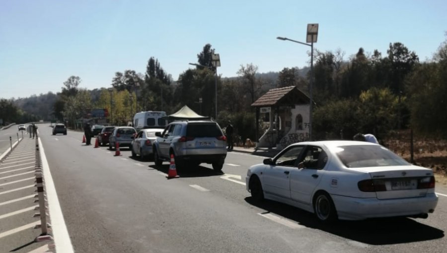 Más de 3 mil personas fueron controladas en las rutas de acceso a la provincia de Marga Marga: tres fueron devueltas a su domicilio