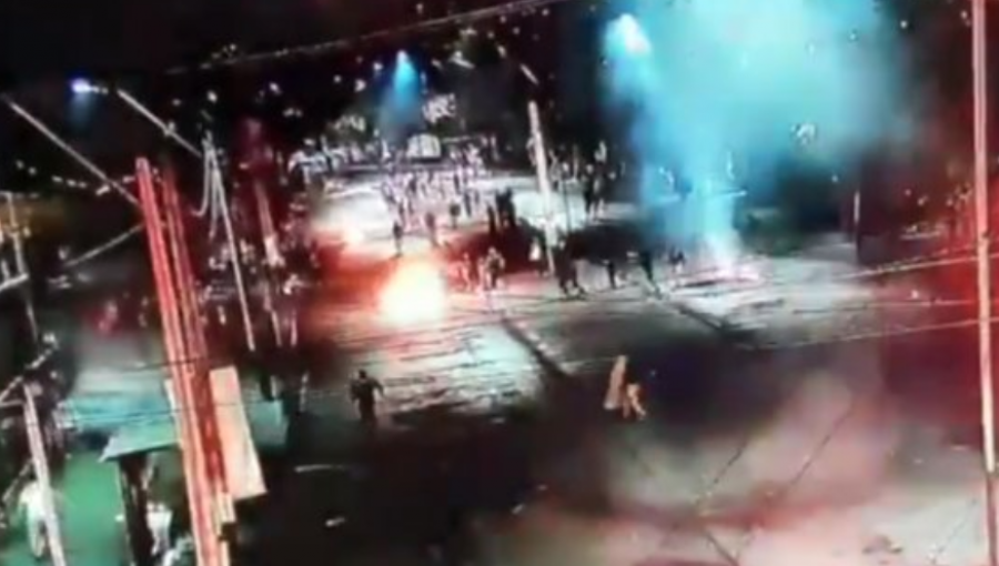 Subcomisaría de Peñalolén fue nuevamente atacada por una turba y en pleno toque de queda