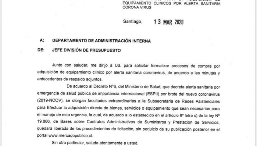 Sigue el misterio por las cifras de respiradores mecánicos en Chile: Empresas que recibieron órdenes de compra del Estado no tienen clara su entrega al Gobierno