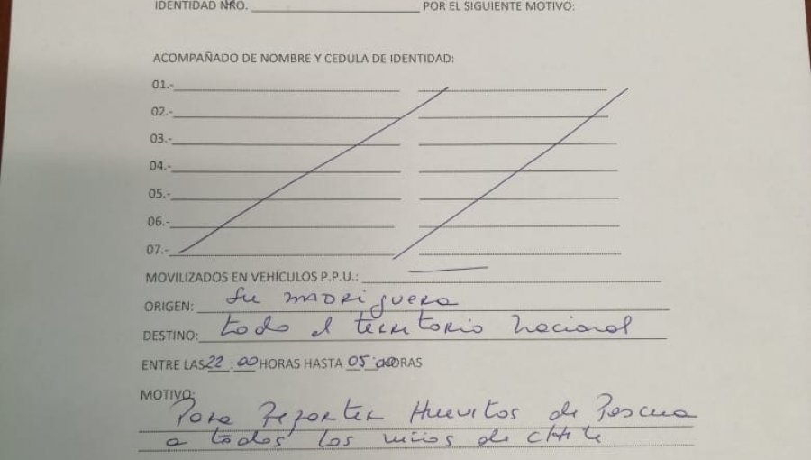 Se filtra "salvoconducto" que habría sacado "conejito de pascua" para entrega de huevitos