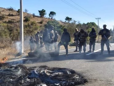 Grupo armado hizo explotar camioneta y mantiene cortada ruta que une Tirúa con Cañete