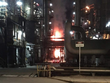 Incendio afectó a unidad de la Refinería Aconcagua de ENAP en Concón