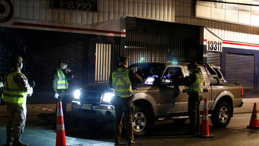 63 personas fueron conducidas por infringir el toque de queda en la región de Valparaíso