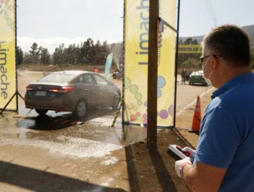 Pioneros en Municipalidad de Limache: Se inauguró primer pórtico sanitizador de vehículos