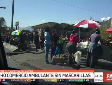 Miguel Acuña y equipo de Canal 13 fue agredido por comerciantes ambulantes