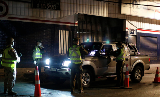 46 personas fueron retenidas por infringir el toque de queda en la región de Valparaíso