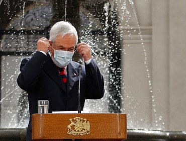 Presidente Piñera y la pandemia en Chile: "Estamos en una meseta con altibajos"