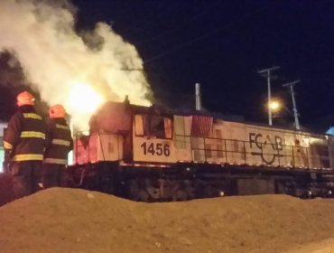 Gobierno confirma detención de cinco miembros de la "primera línea" por incendio de locomotora en Antofagasta