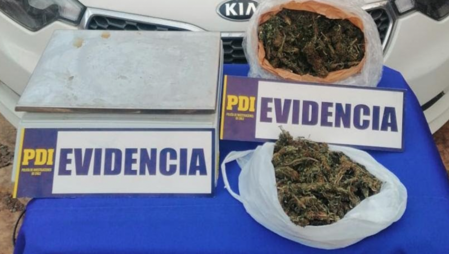 Proveedor de droga fue detenido tras control policial en el ingreso a Papudo