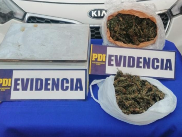 Proveedor de droga fue detenido tras control policial en el ingreso a Papudo