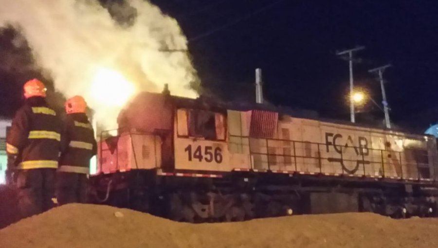 Gobierno confirma detención de cinco miembros de la "primera línea" por incendio de locomotora en Antofagasta