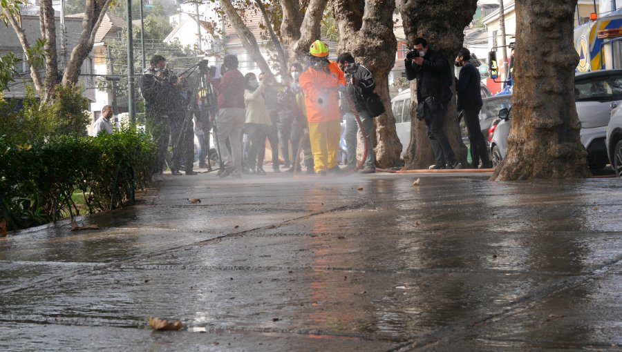 Coronavirus: Municipalidad de Viña del Mar ha desinfectado cerca de 700 km de calles y avenidas