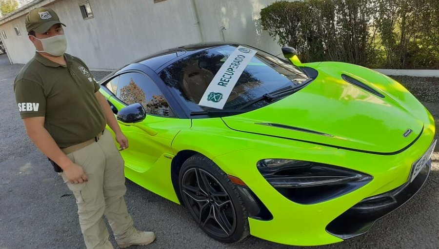 Incautan lujoso auto Mclaren de $340 millones que fue comprado mediante cheques sin fondos