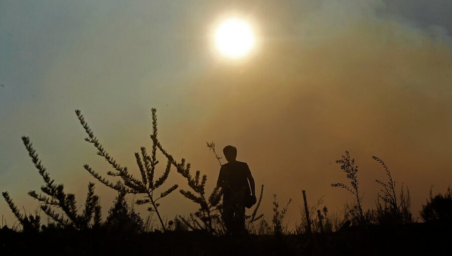 Incendio forestal en camino La Pólvora de Valparaíso se mantiene activo, pero sin avance