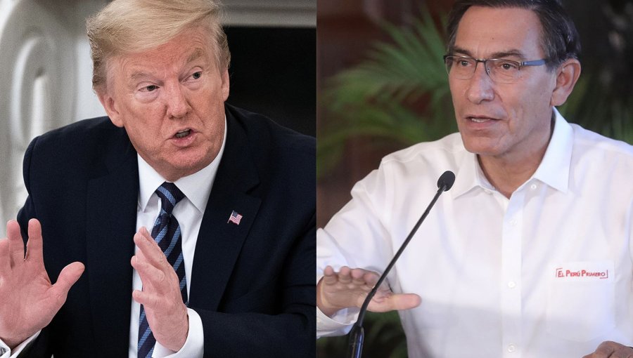 Trump llamó a Vizcarra para felicitarlo por el combate a la pandemia y le prometió ayuda para Perú