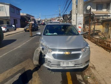 Recuperan vehículo de App que fue violentamente robado en Valparaíso