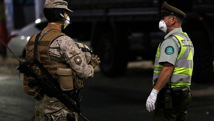 Carabineros retuvo a 753 personas por no acatar toque de queda a nivel nacional