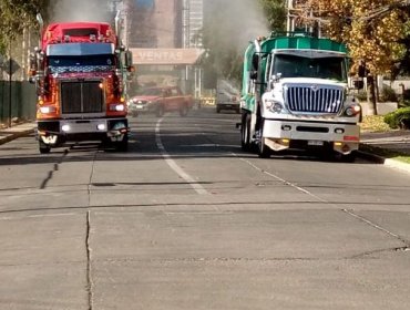 Vitacura realizó sanitizaciones en calles y espacios públicos de la comuna