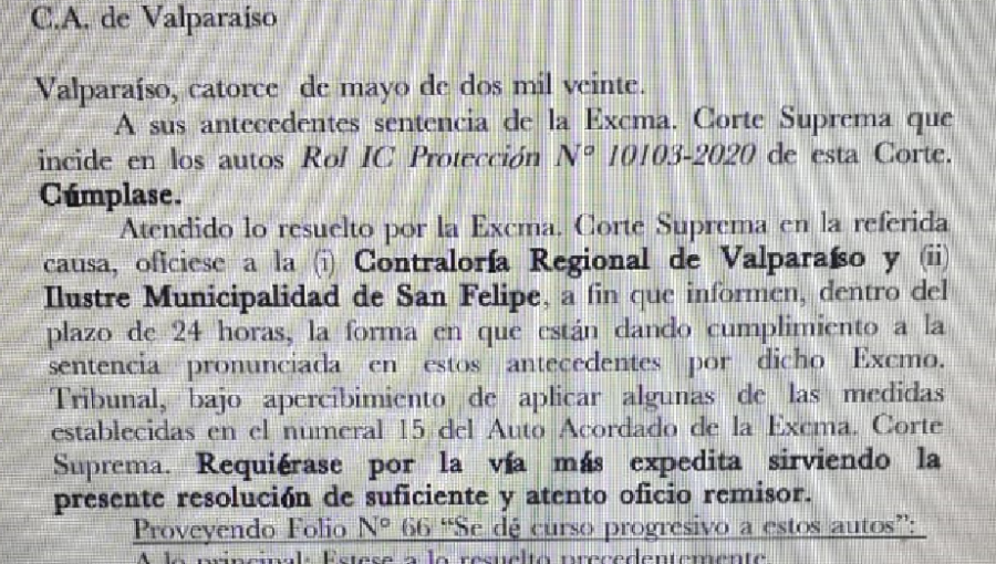 Ultimátum al alcalde de San Felipe: Corte pide que se cumpla fallo donde Administrador Municipal Patricio González debe dejar su cargo