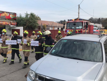 Bomberos de Puchuncaví realiza ruidosa manifestación acusando incumplimiento municipal en entrega de subvención