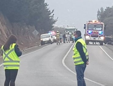 Violenta colisión entre moto y vehículo menor deja un fallecido y dos lesionados en Puchuncaví