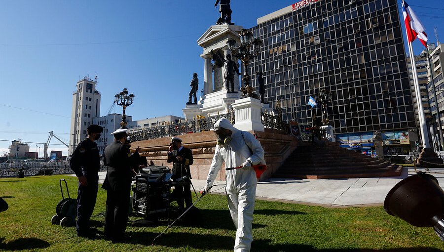 Armada conmemoró el Día de las Glorias Navales en Valparaíso bajo estrictas medidas sanitarias