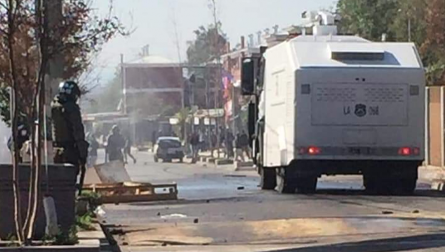 Cabo de Carabineros resulta herido de bala en medio de incidentes en Cerrillos