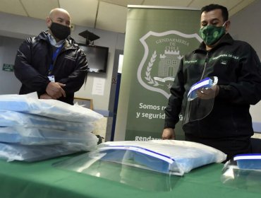 Gendarmería recibió más de 13 mil escudos faciales de parte de Cenabast