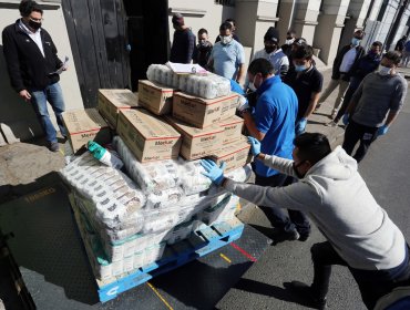 Sistema Portuario de Valparaíso entrega más de 2.200 cajas de alimentos