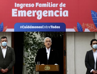 Presidente Piñera anunció que Gobierno adelantó para este sábado el primer pago del ingreso familiar de emergencia