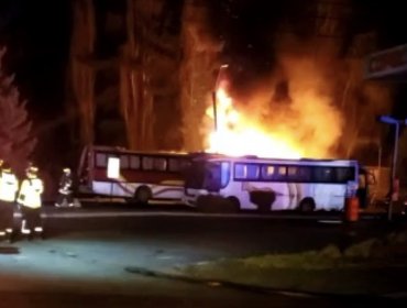 Detienen a hombre en situación de calle acusado de quemar dos buses en Osorno