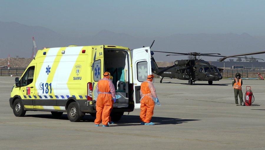Paciente con Covid-19 y en estado crítico fue trasladado desde Santiago a Ovalle