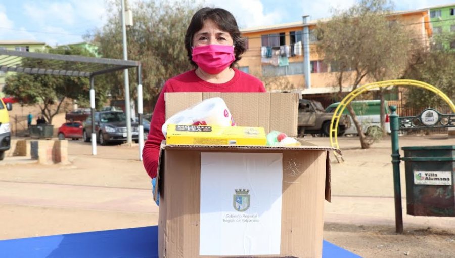 Comenzó entrega de las 160 mil cajas de alimentos en la región de Valparaíso: se repartieron 7.106