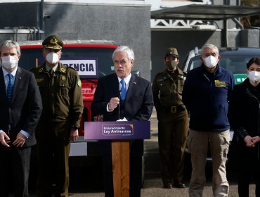 Presidente Piñera anunció proyecto que endurece las sanciones contra el narcotráfico