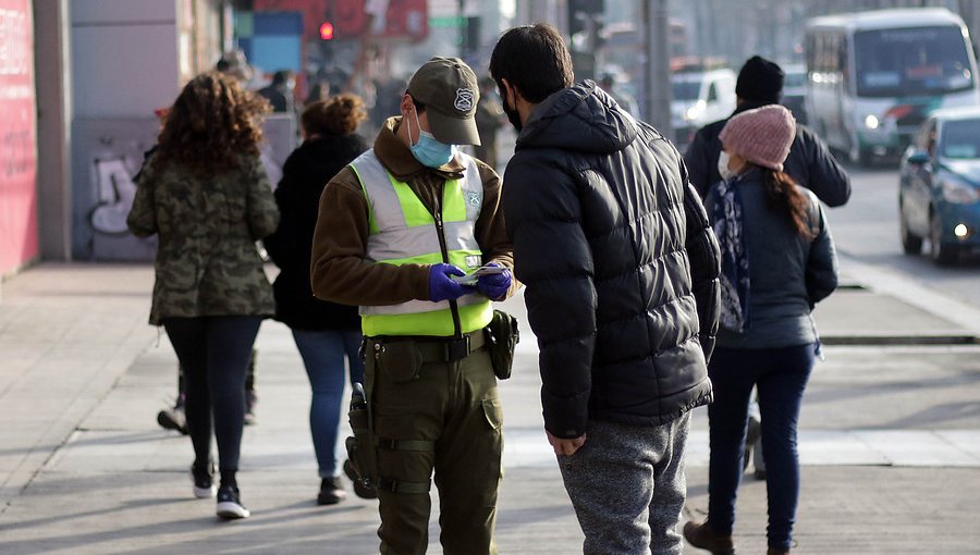 Segunda fiscalización en comunas de la región Metropolitana con cuarentena deja 88 detenidos en cuatro horas