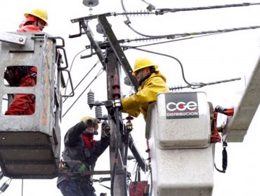 CGE activa plan de acción preventivo ante precipitaciones previstas para la región de Valparaíso