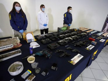 PDI desbarata banda delictual que fabricaba municiones y adaptaba armas de fuego