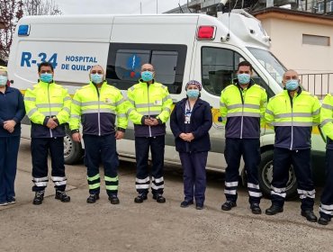 Conductores de Prehospitalaria de hospital de Quilpué mejoran seguridad con nueva indumentaria