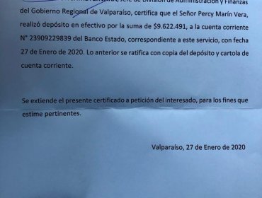 Operación política contra Percy Marín y Camila Flores: Consejero devolvió hace más de 5 meses los 9 millones de pesos en viáticos