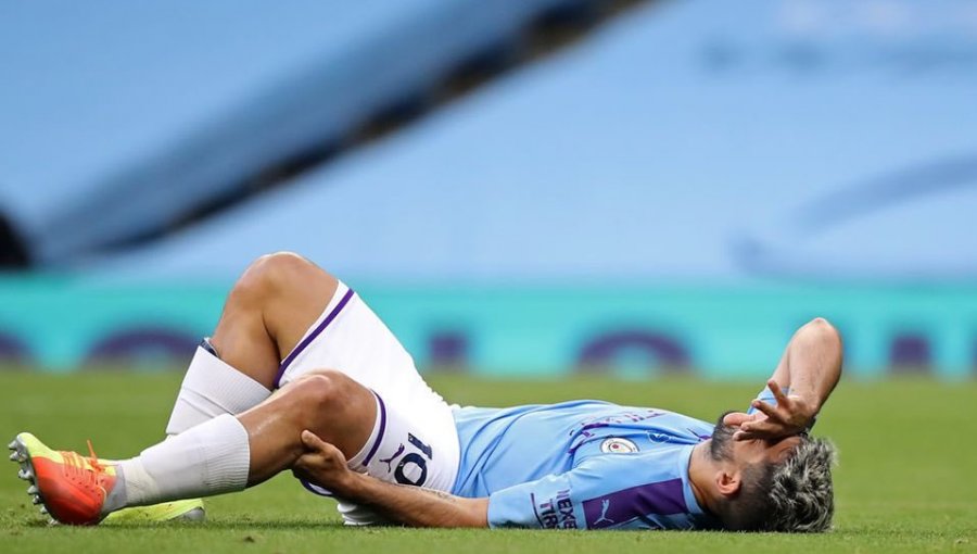 "Kun" Agüero se lesionó en goleada del Manchester City y deberá ser operado