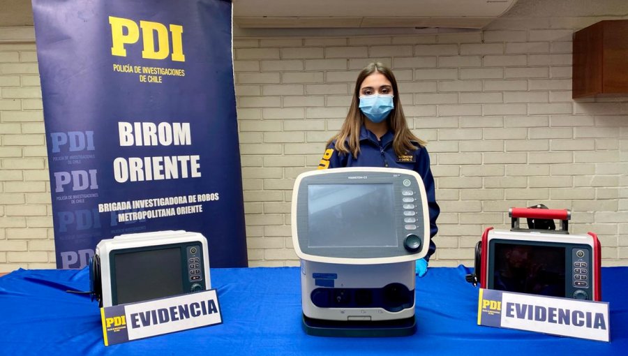 Detienen a joven por intentar vender en redes sociales tres ventiladores mecánicos robados en Providencia