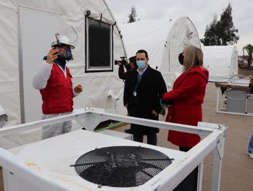 Precipitaciones obligan a realizar trabajos adicionales en el futuro Hospital Modular en Limache